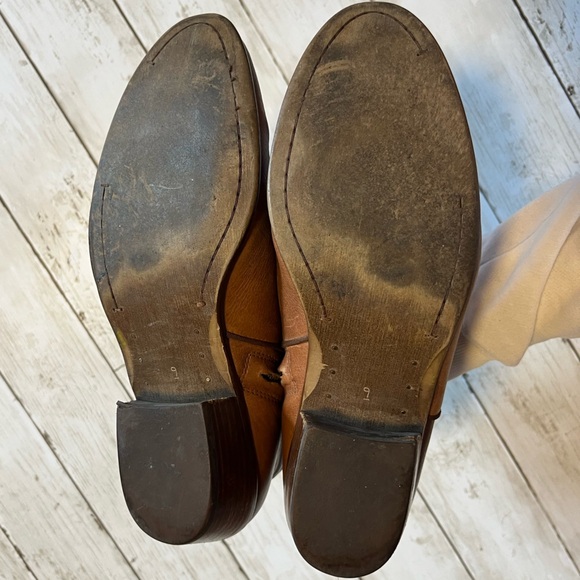 Sam Edelman Petty Brown Leather Ankle Booties Size 9 - Picture 5 of 13